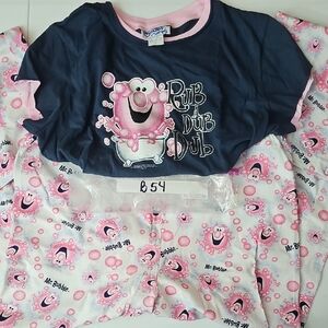 Womens Pajamas - Navy and Pink